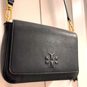 Tory Burch Black Leather Crossbody Bag